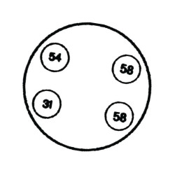 Gniazdo 4-biegunowe, Hella 8JB001944011