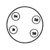 Gniazdo 4-biegunowe, Hella 8JB001944011