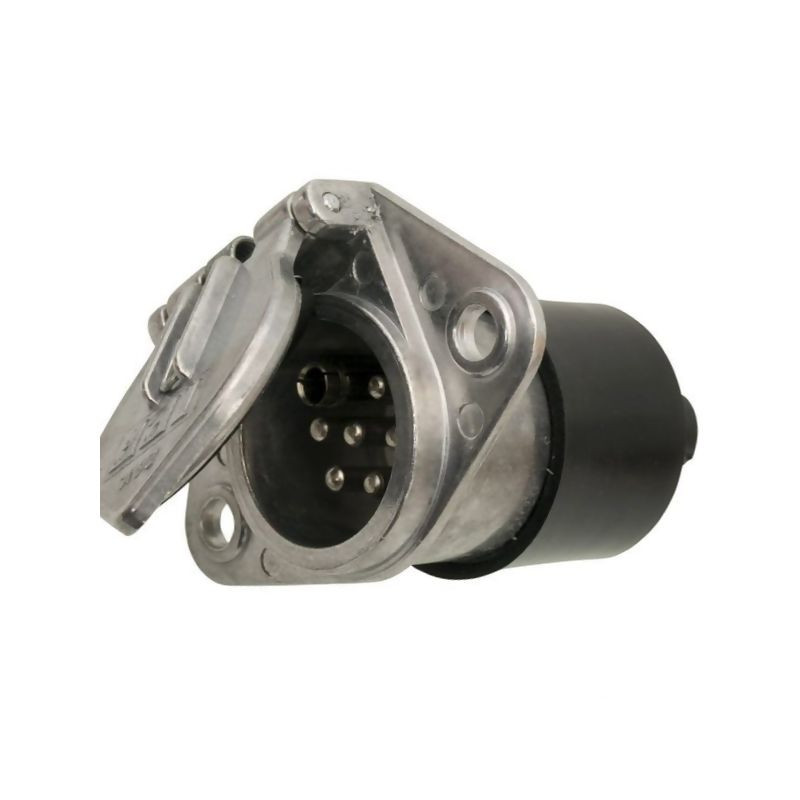 Gniazdo 7-biegunowe Euro, metalowe