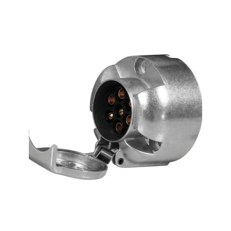 Gniazdo wtykowe 7-styk. metal LA74000 Ajba 8716106646630