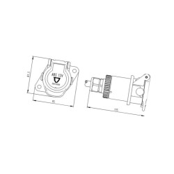 Złącze, 7-pin ABS ABSS 141071JAE Jaeger 4023085226161