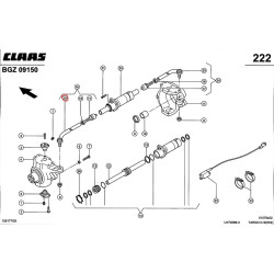 Końcówka drążka kierowniczego 0011637450 Claas 0003196390