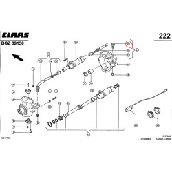 Końcówka drążka kierowniczego 0011637450 Claas 0003196380