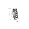 Łożysko 7007 kulkowe skośne 35,00x62,00x14,00 2RS INA/FAG 4026677955647