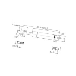Sprężyna gazowa 785mm 600N typ B Stabilus, Claas 076365, 000076365