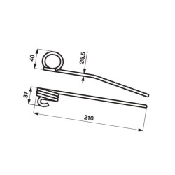 Palec motowideł, L-210, Ø 5,5