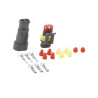 Zestaw końcówek przewodu SuperSeal, komp 8KW744806801 Hella 4082300178654