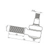 Przegub kosy, M16 x 1,5/ M24 x 2, pasuje do Bizon