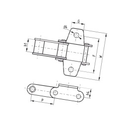 Łańcuch podajnika pochyłego, Ø 30453155011420M1 Elite 5700037402789