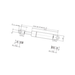Sprężyna gazowa, L405-250N Stabilus 094773