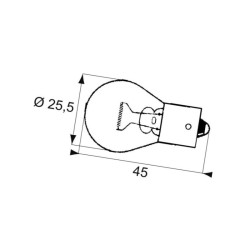 Żarówka 12 V 21 W BA15s GL12498 Philips 8711500490780