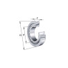 Łożysko stożkowe 33011A INA/FAG 4012801040778