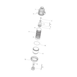 Filtr ssawny Arag 1i1/4" 50 Mesh wkład Inox niebieski 3142453