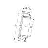 Łożysko stożkowe SKF, seria 30 750030216