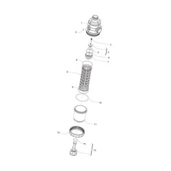 Filtr ssawny Arag 2" 50 Mesh wkład Inox niebieski 3172473