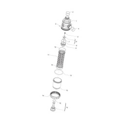 Filtr Ssawny T7 Inox 50mesh Wkład Niebieski Arag 8026834334410
