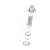 Filtr Arag ssawny 1i1/4" 50mesh wkład Inox niebieski H24mm 3122053