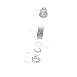 Filtr ssawny 1i1/4" 50 Mesh wkład Inox niebieski 3142053 Arag 8719607036702