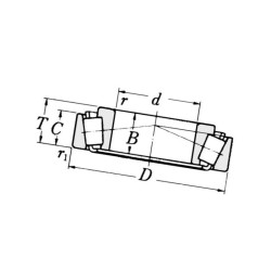 Łożysko wałeczkowo-stożkowe 0710007210X Timken 0053893783239