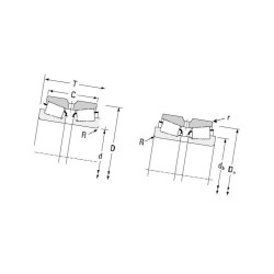 Łożysko wałeczkowo-stożkowe JXC25469CA90UA7 Timken 0053893097329