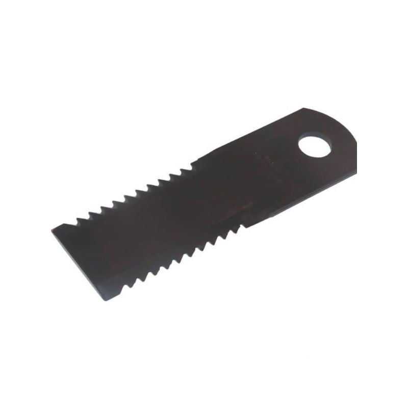 Nóż rozdrabniacza, 173 x 50 x 4 mm, Ø 18 mm, ząbkowany,
