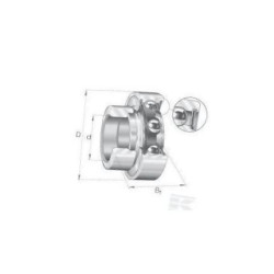 Wkład łożyska RALE25NPP INA/FAG 4012802782035