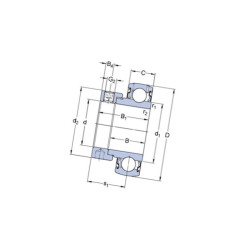 Łożysko 60,00x110,00x53,10/26 samonastawne z pier. mimośrodowym SKF