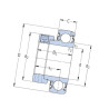 Łożysko 40,00x80,00x43,70/21 samonastawne z pier. mimośrodowym SKF