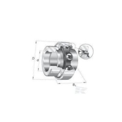 Wkład łożyska E60XLKRR INA/FAG 4012802784084