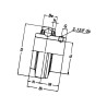 Wkład łożyska UC307 Timken 0013992167101
