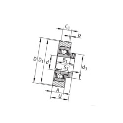 Blok łożyskowy kompl. PE40 INA/FAG 4012802802078