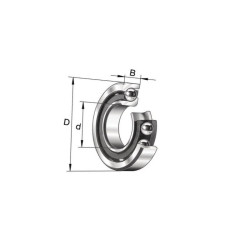 Łożysko kulkowe skośne 7215BTVP INA/FAG 4012801013512