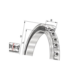 Łożysko kulkowe CSCU0752RS INA/FAG 4054362037774