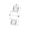 Łożysko kulkowe 45x100x25 , 63092RSC3 - FŁT