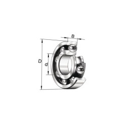 Łożysko kulkowe 130x200x22 , 16026 - INA/FAG
