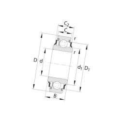 Łożysko kulkowe 204KRR INA/FAG 4012802783285