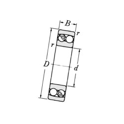 Łożysko 20x47x18 - 2204TVHC3 FAG kulkowe dwurzędowe wahliwe INA/FAG 4012801160278