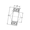 Łożysko kulkowe skośne 3310BTVH INA/FAG 4012802405163