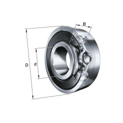 Łożysko kulkowe 130x165x18 , 618262RSHLU - INA/FAG