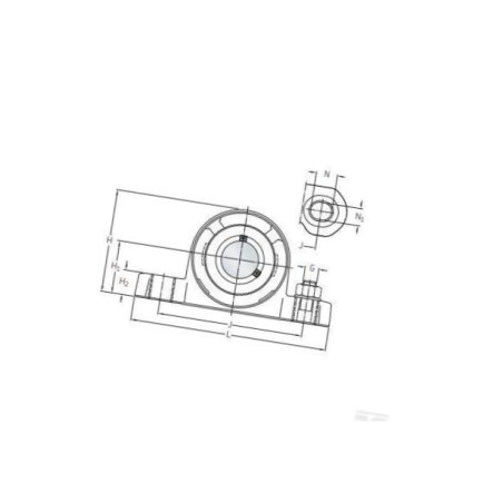 Obudowa SKF Food Line calowa P2BC100CPSS