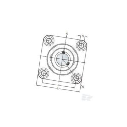 Obudowa SKF Food Line calowa F4BC100CPSS