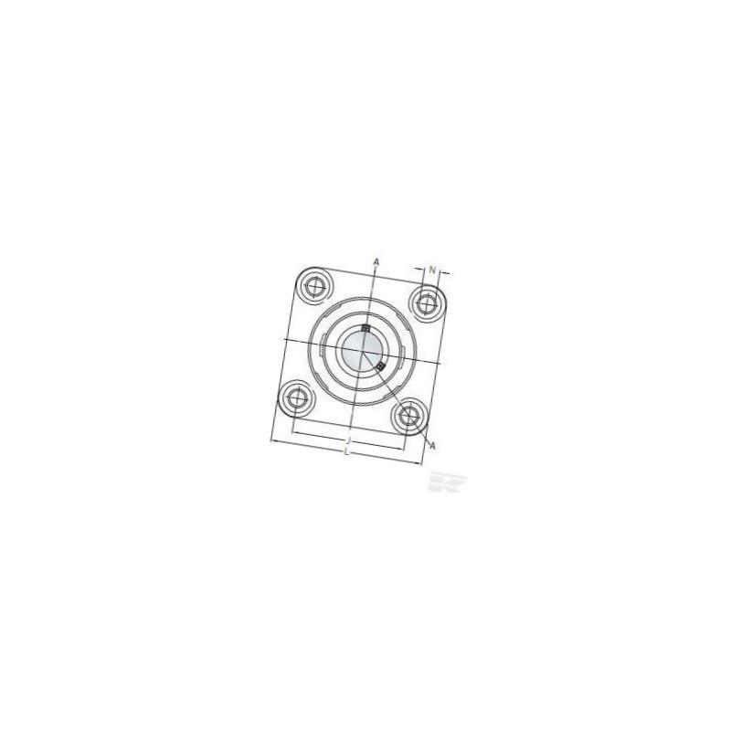 Obudowa SKF Food Line calowa F4BC100CPSS