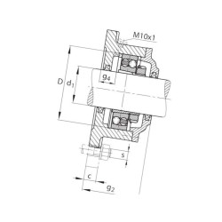 Obudowa łożyska F516AL INA/FAG 4012801480505