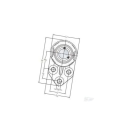 Obudowa SKF Food Line F3BC20MCPSS