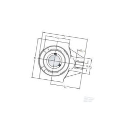 Obudowa SKF Food Line calowa WSTUC100CPSS