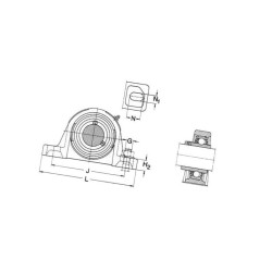 Zespół łożyskowy SYK35TF SKF 7316571812397