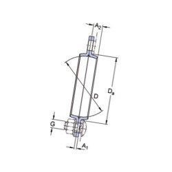 Obudowa łożyska z blachy stal. 7500PF80 SKF 7316571070995