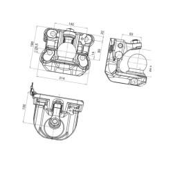 Zaczep Kulowy K80 140x80