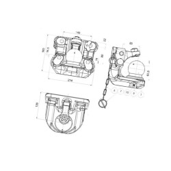 Zaczep Kulowy K80 140x80