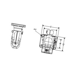 Zaczep Kulowy K80 140x80